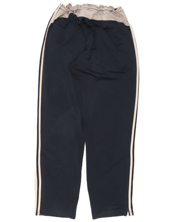 Adidas Mens Tracksuit Trousers UK 44/46 Large Navy Blue Colourblock