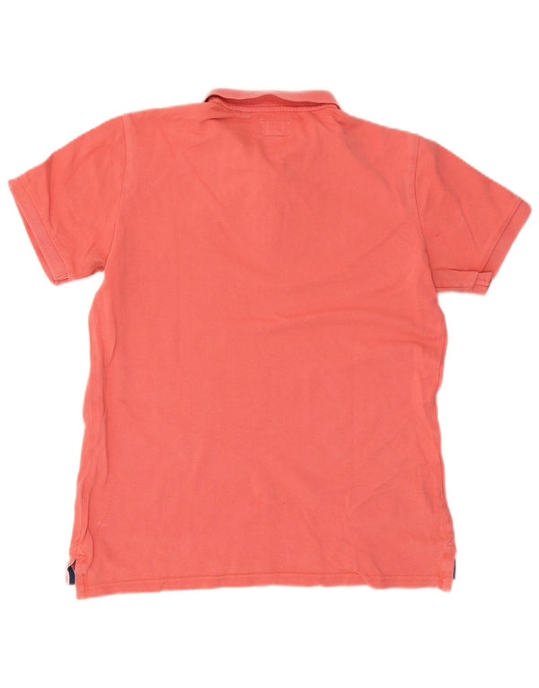 Superdry Mens Polo Shirt Medium Pink Cotton