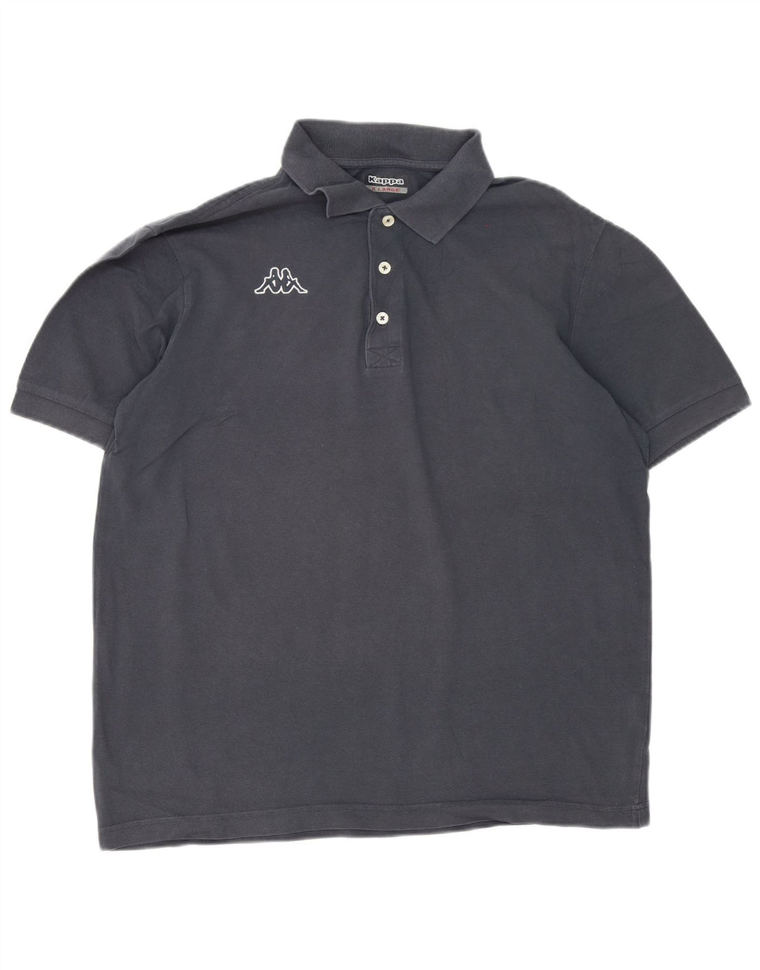 Kappa Mens Polo Shirt XL Grey Cotton