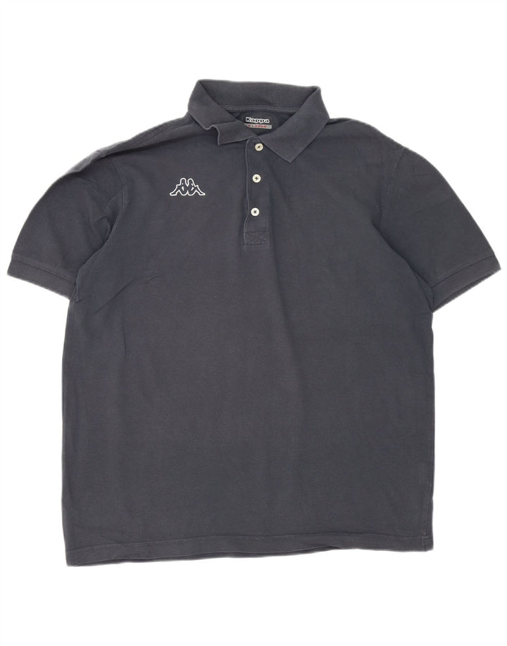 Kappa Mens Polo Shirt XL Grey Cotton