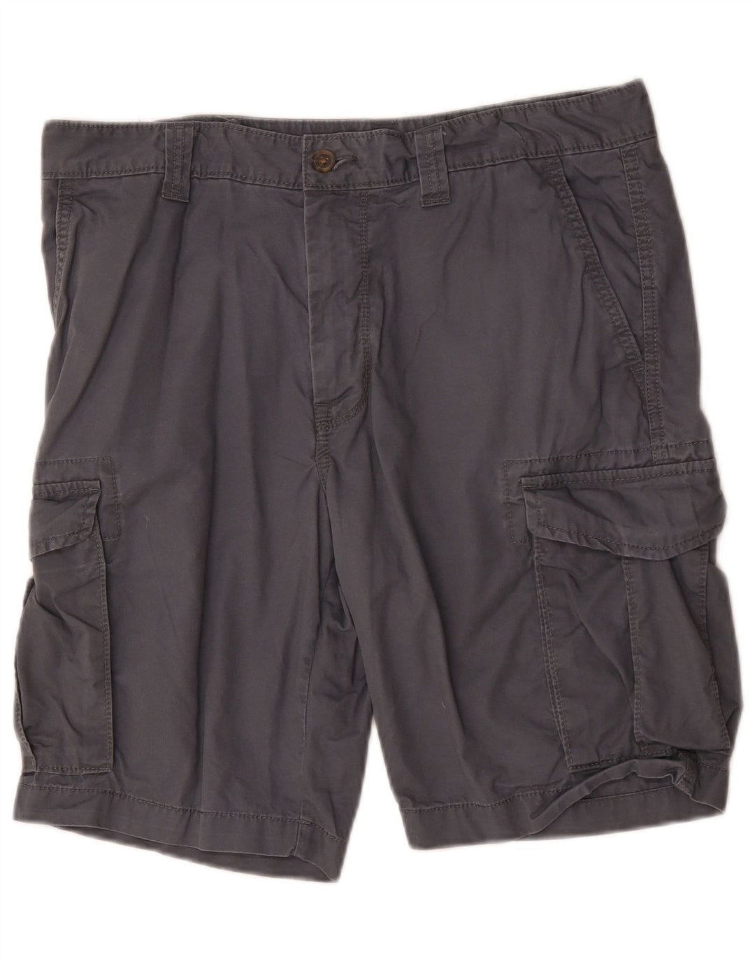 Marks & Spencer Mens Cargo Shorts W34 Large Grey Cotton