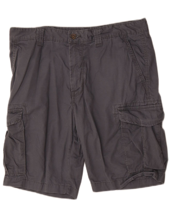Marks & Spencer Mens Cargo Shorts W34 Large Grey Cotton