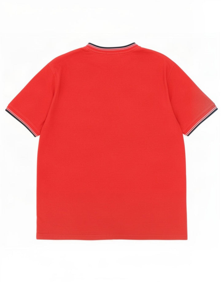 Pierre Cardin Mens T-Shirt Top 2XL Red Cotton