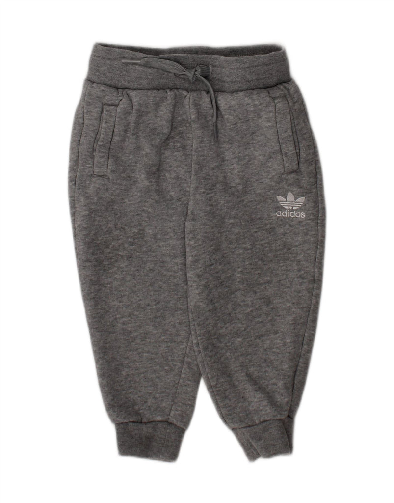 ADIDAS Baby Girls Joggers Tracksuit Trousers 12-18 Months  Grey Cotton Vintage Adidas and Second-Hand Adidas from Messina Hembry 
