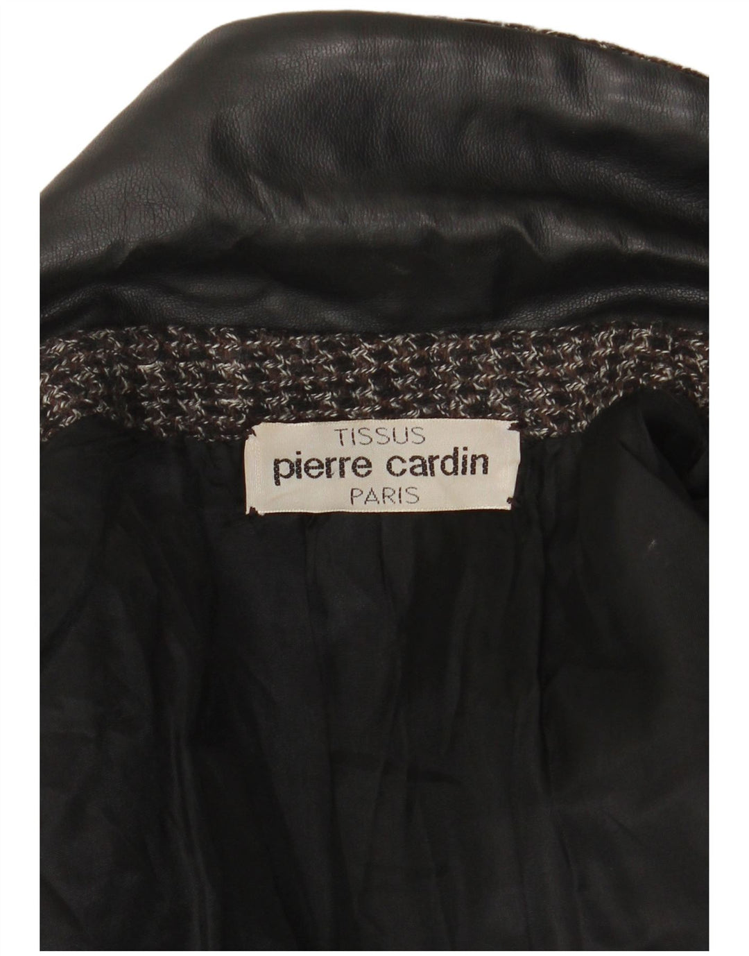 Pierre Cardin Womens Overcoat UK 10 Small Black Flecked
