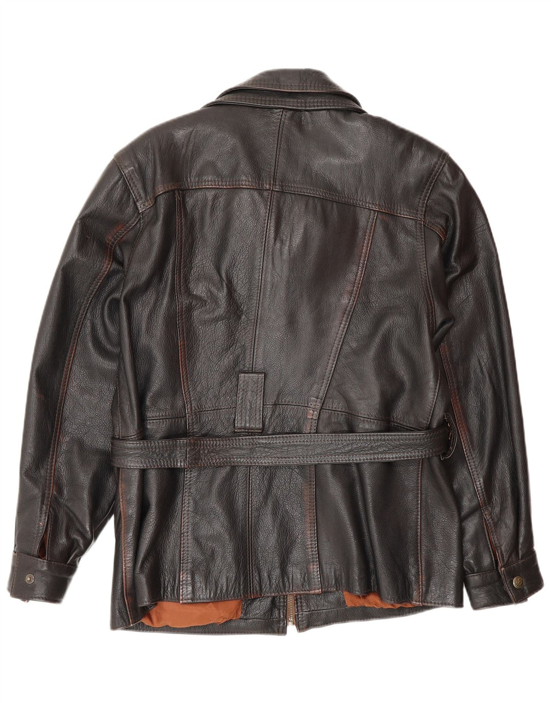 Vintage Womens Leather Jacket UK 14 Medium Black