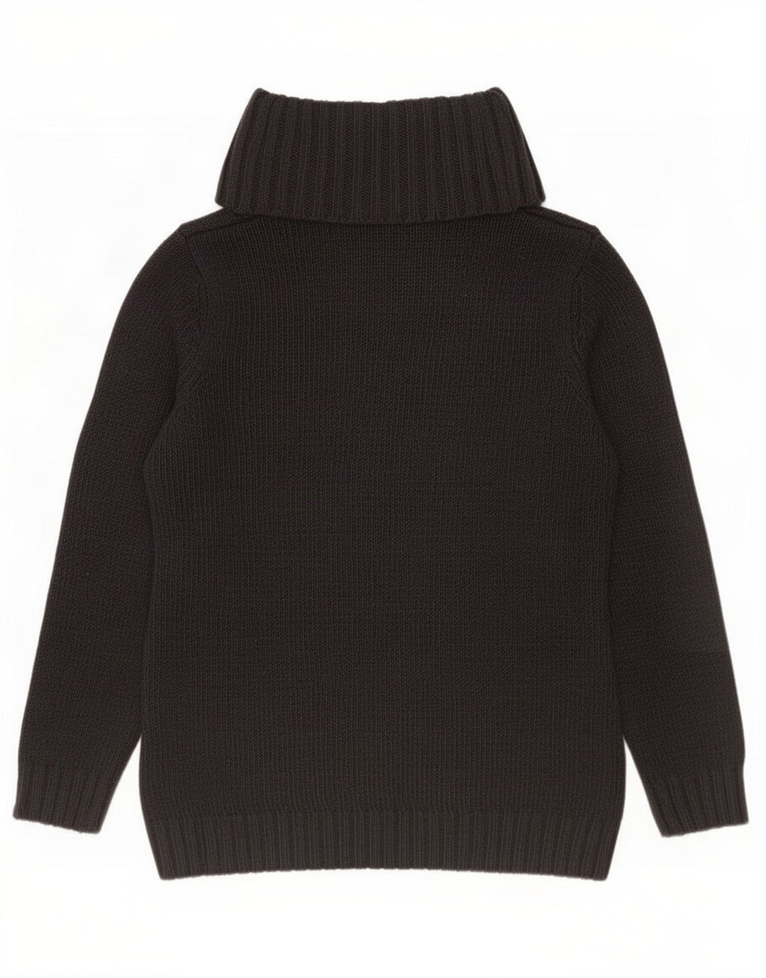 Canda Womens Roll Neck Jumper Sweater UK 14 Medium Black Acrylic