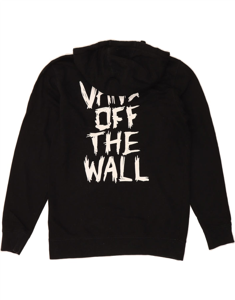VANS Mens Graphic Hoodie Jumper Medium Black Cotton Vintage Vans and Second-Hand Vans from Messina Hembry 