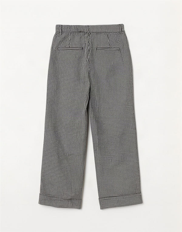 Zara Womens High Waist Cropped Trousers Small W26 L25 Black Houndstooth