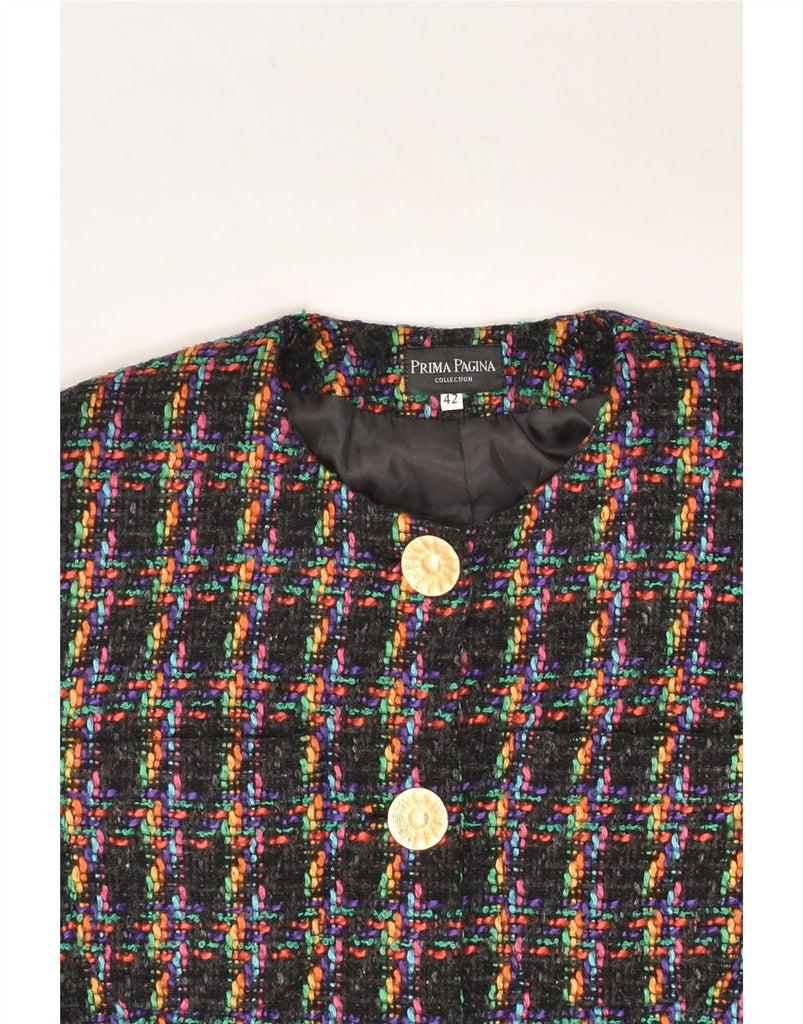 VINTAGE Womens 4 Button Blazer Jacket IT 42 Medium Multicoloured | Vintage Vintage | Thrift | Second-Hand Vintage | Used Clothing | Messina Hembry 