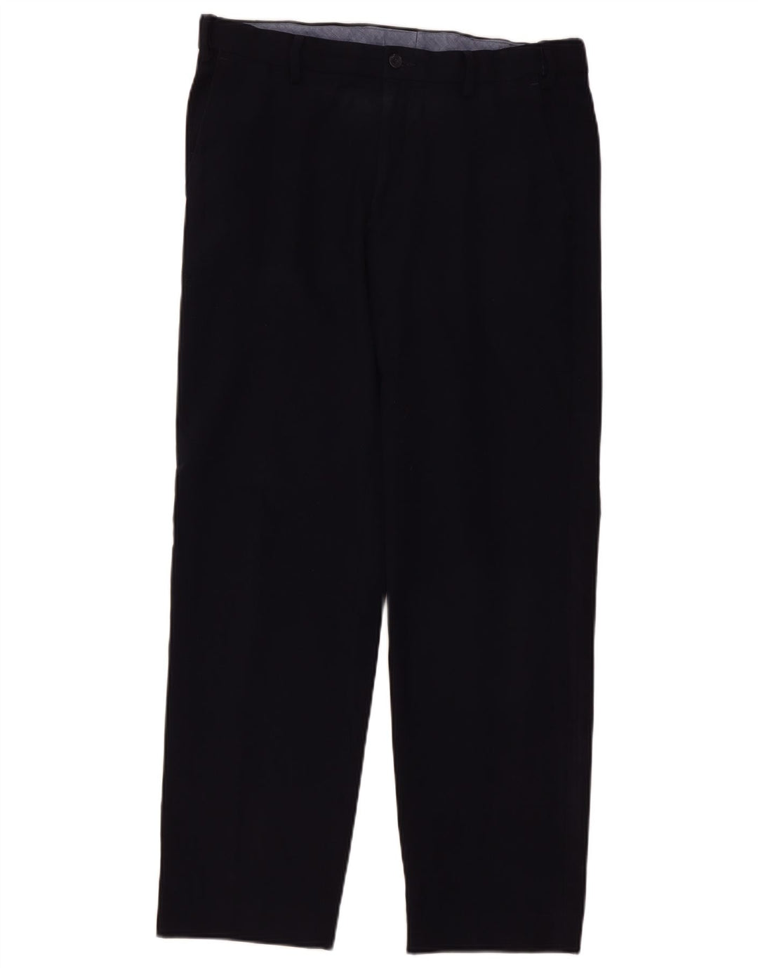Marks & Spencer Mens Straight Regular Suit Trousers W34 L31 Navy Blue
