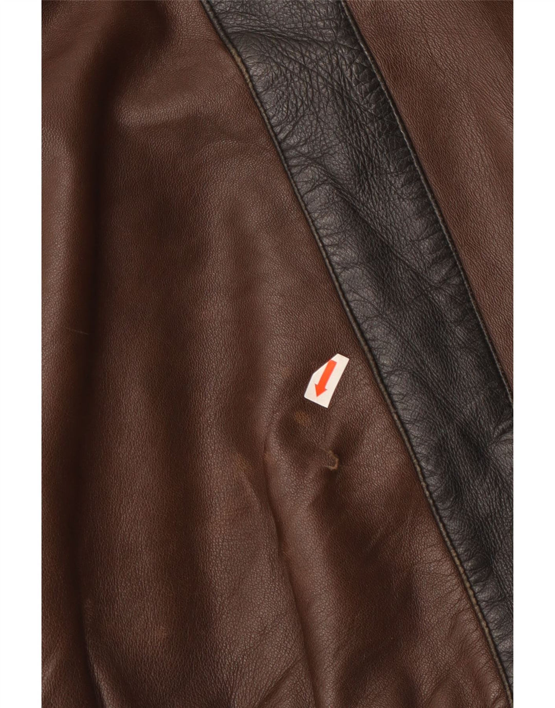 Vintage Mens Leather Jacket IT 52 XL Brown Leather