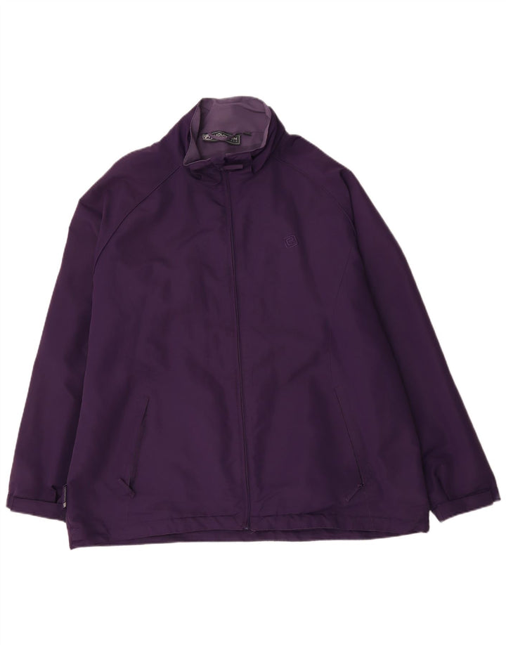 Mountain Essentials Womens Windbreaker Jacket UK 22 3XL Purple Polyester