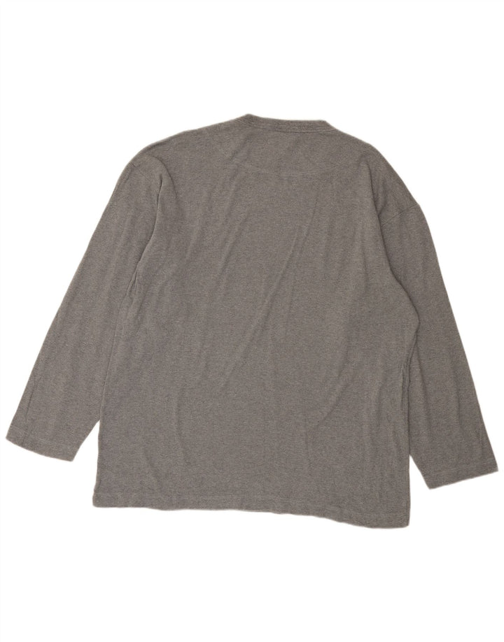 Fila Mens Top Long Sleeve XL Grey Flecked Cotton