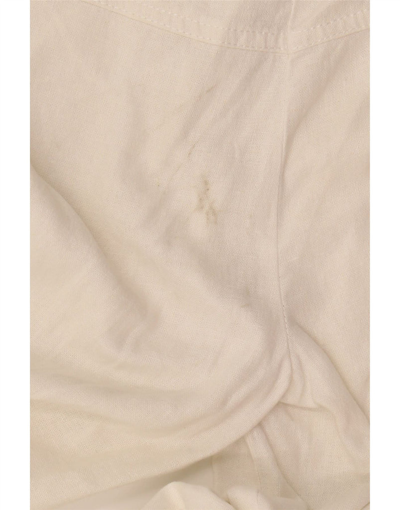 TOPSHOP Womens Tall Low Waist Casual Trousers UK 8 Size 8 W30 L35 White Vintage Topshop and Second-Hand Topshop from Messina Hembry 