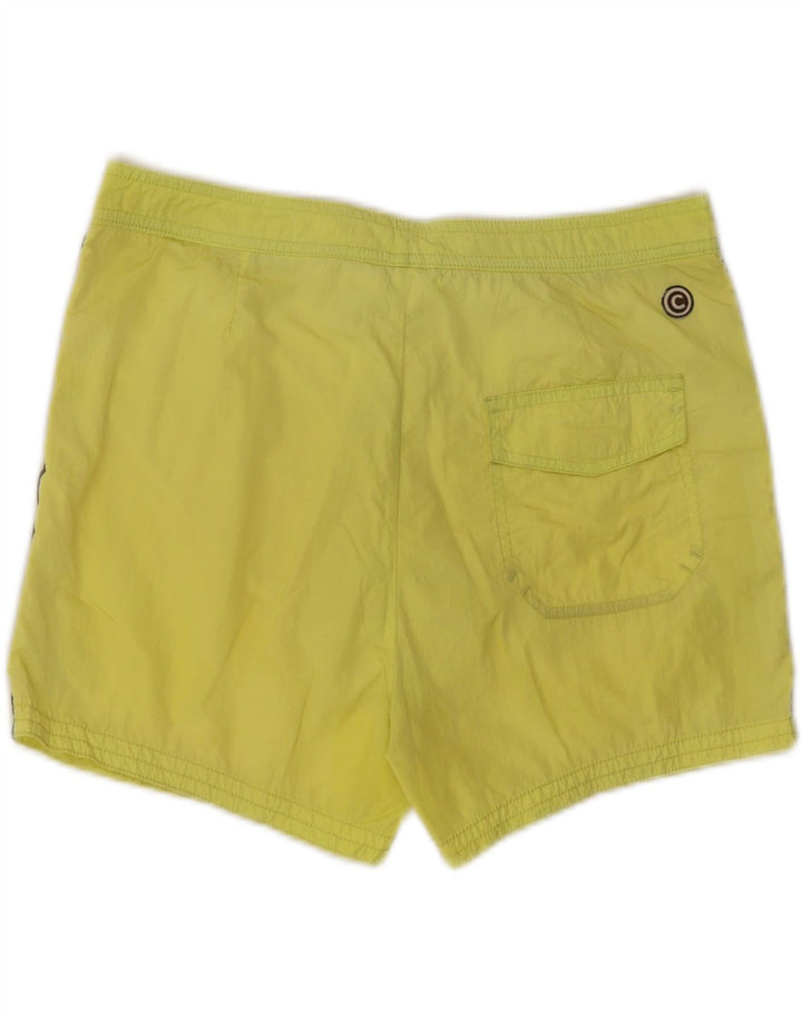 Colmar Mens Swimming Shorts IT 48 Medium  Yellow Polyamide