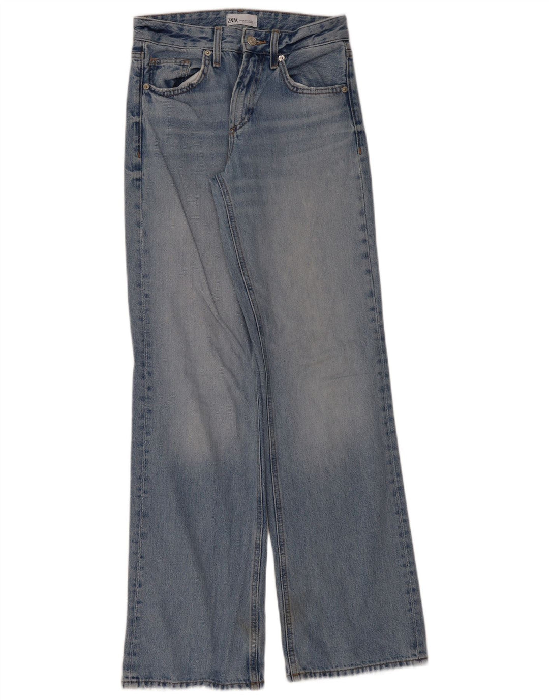 Zara Womens Bootcut Jeans EU 34 2XS W24 L33 Blue Cotton