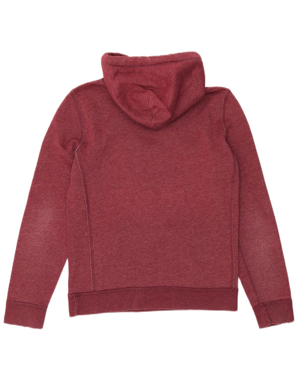 Abercrombie & Fitch Mens Muscle Hoodie Jumper Small Burgundy Flecked