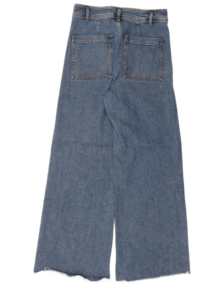 Zara Womens Wide Leg Jeans EU 40 Medium W30 L29 Blue