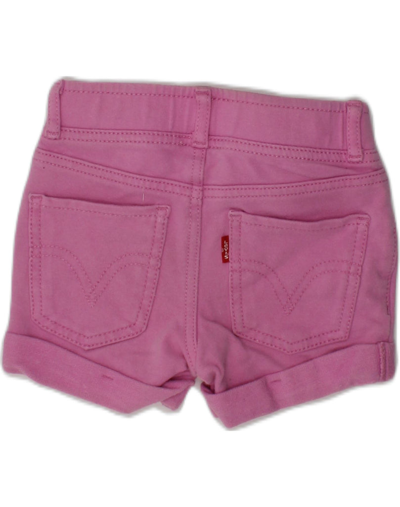 LEVI'S Girls Knit Short Hot Pants 3-4 Years W18  Pink Cotton | Vintage Levi's | Thrift | Second-Hand Levi's | Used Clothing | Messina Hembry 