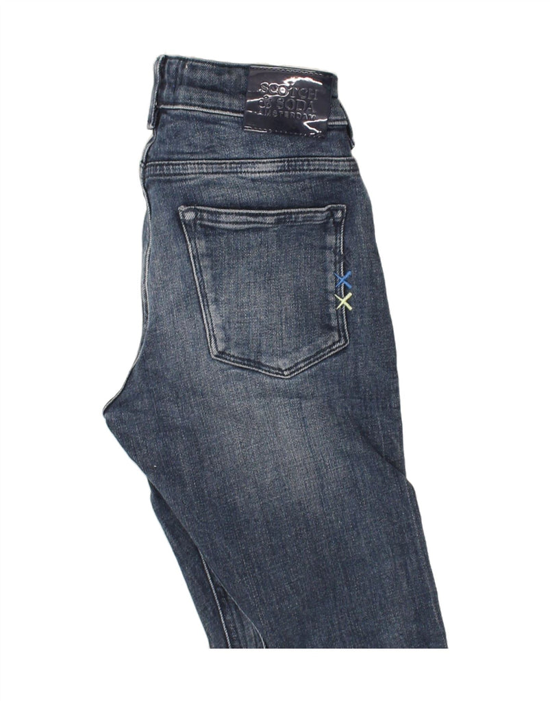 SCOTCH & SODA Boys Skinny Jeans 10-11 Years W24 L26 Navy Blue Cotton | Vintage Scotch & Soda | Thrift | Second-Hand Scotch & Soda | Used Clothing | Messina Hembry 
