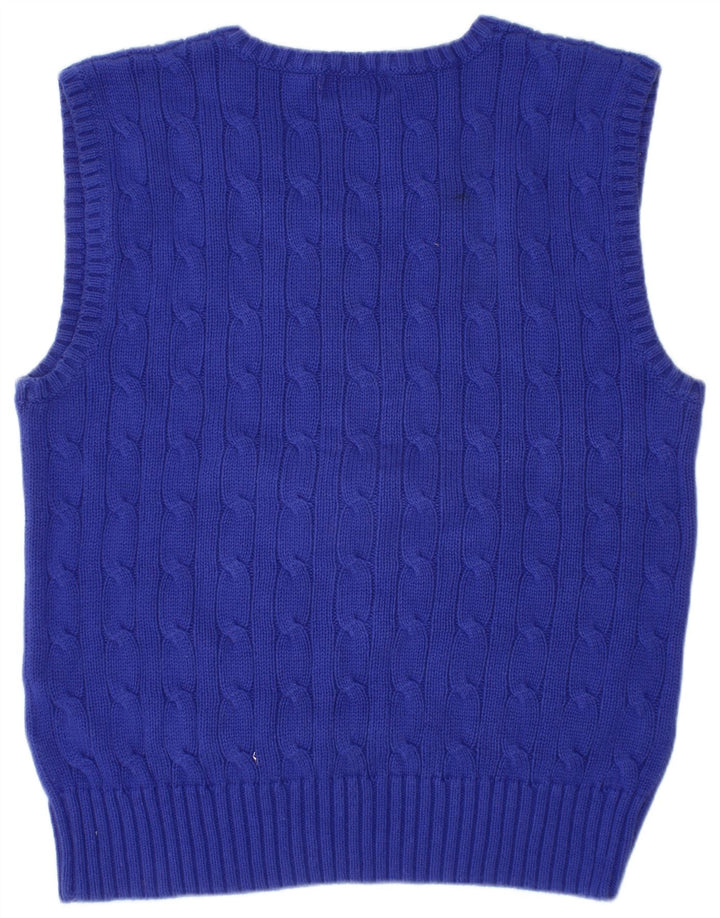 POLO RALPH LAUREN Boys Vest Tank Top 6-7 Years Blue Cotton