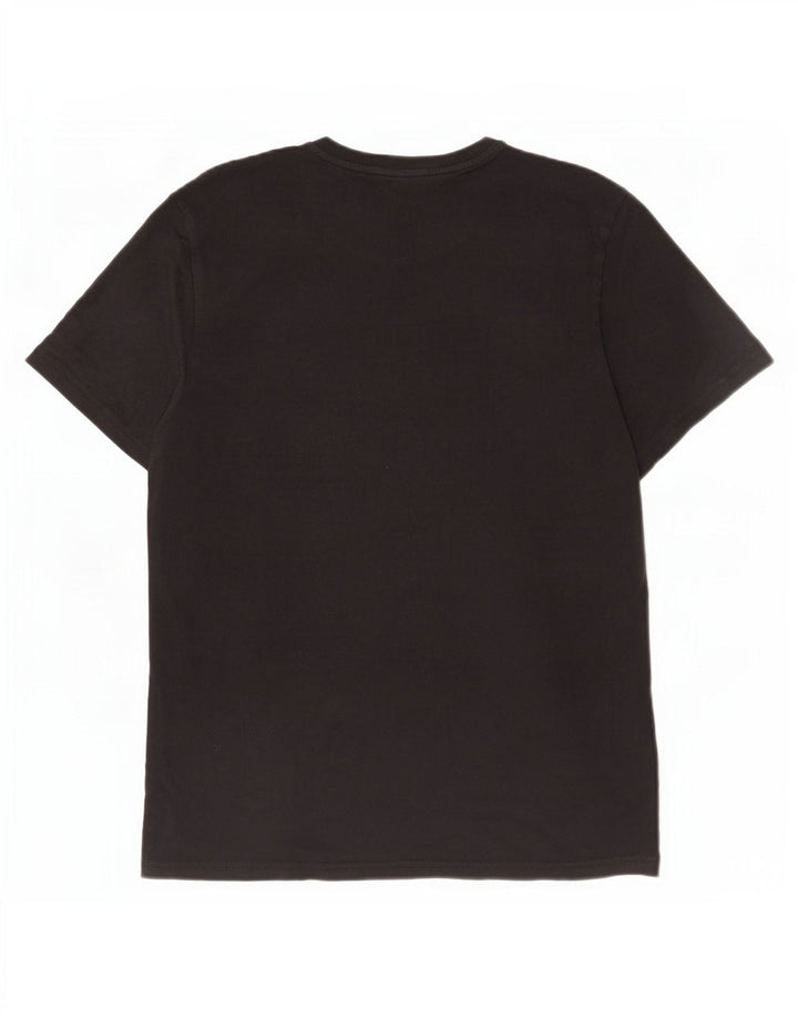 Jack Wills Mens Classic Fit Graphic T-Shirt Top Medium Black Cotton