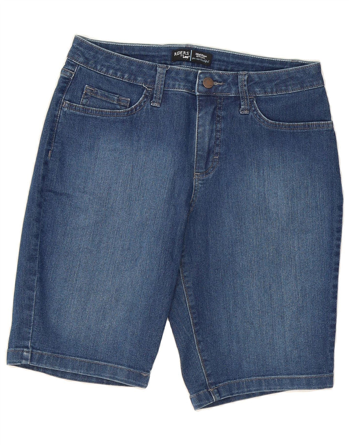 LEE Womens Riders Mid Rise Bermuda Denim Shorts W32 Lagre Blue Vintage Lee and Second-Hand Lee from Messina Hembry 