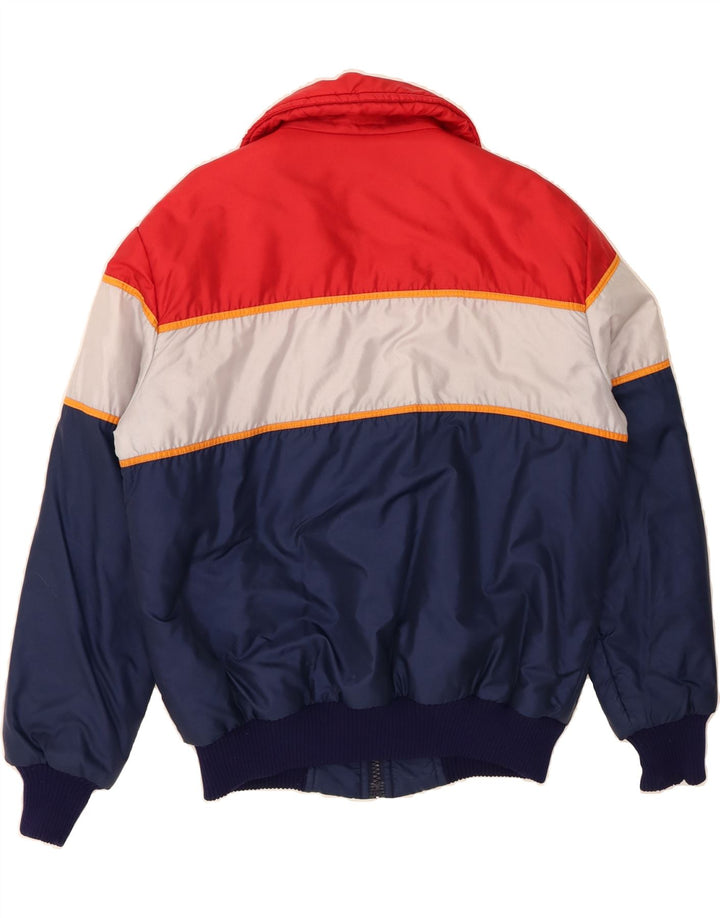 VINTAGE Mens Padded Jacket UK 40 Large Multicoloured Colourblock Polyamide