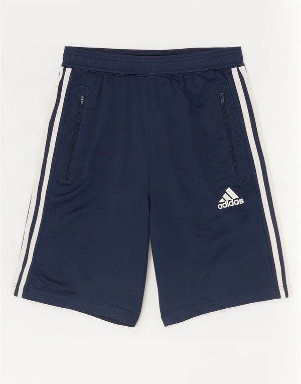 Adidas Mens Sport Shorts Small Navy Blue Polyester