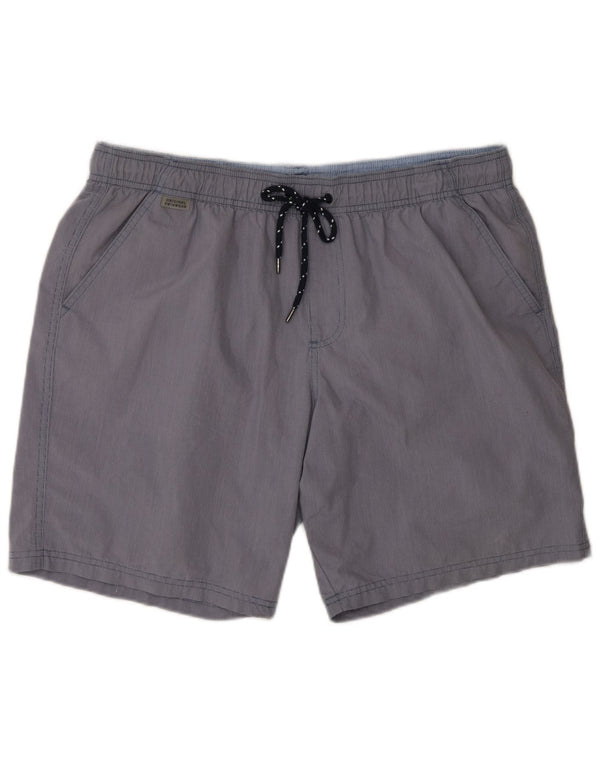 Marks & Spencer Mens Swimming Shorts Large  Blue Cotton