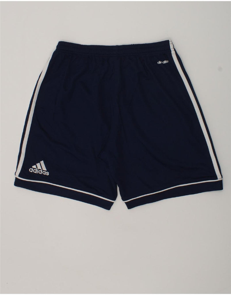 ADIDAS Boys Climalite Sport Shorts 13-14 Years Navy Blue Polyester | Vintage Adidas | Thrift | Second-Hand Adidas | Used Clothing | Messina Hembry 