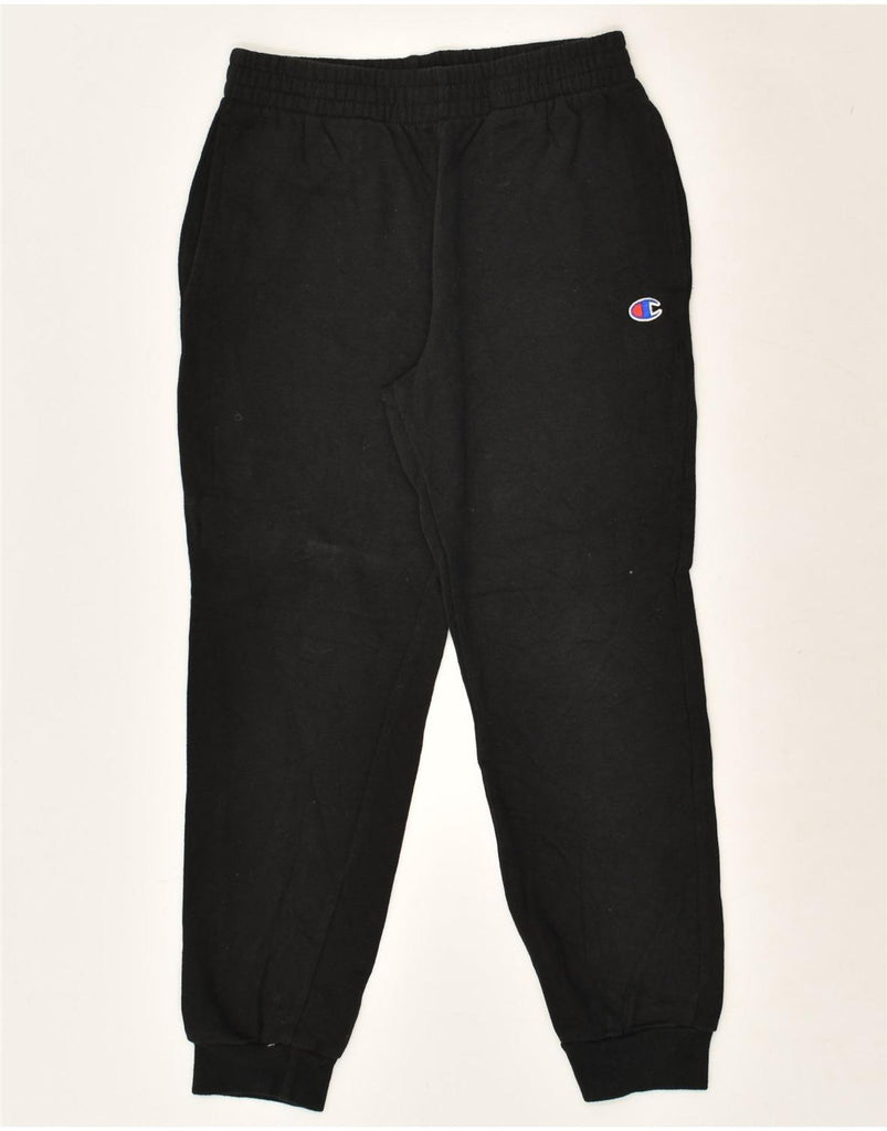 CHAMPION Boys Tracksuit Trousers Joggers 7-8 Years Medium Black Cotton | Vintage Champion | Thrift | Second-Hand Champion | Used Clothing | Messina Hembry 