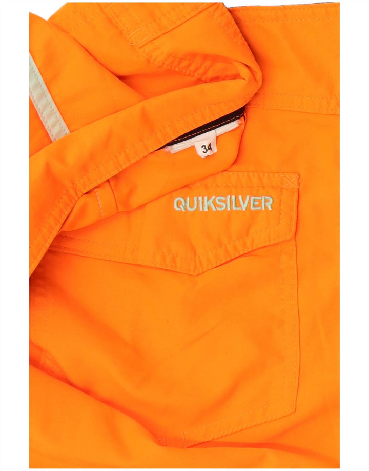 Quiksilver Mens Swimming Shorts Large Orange