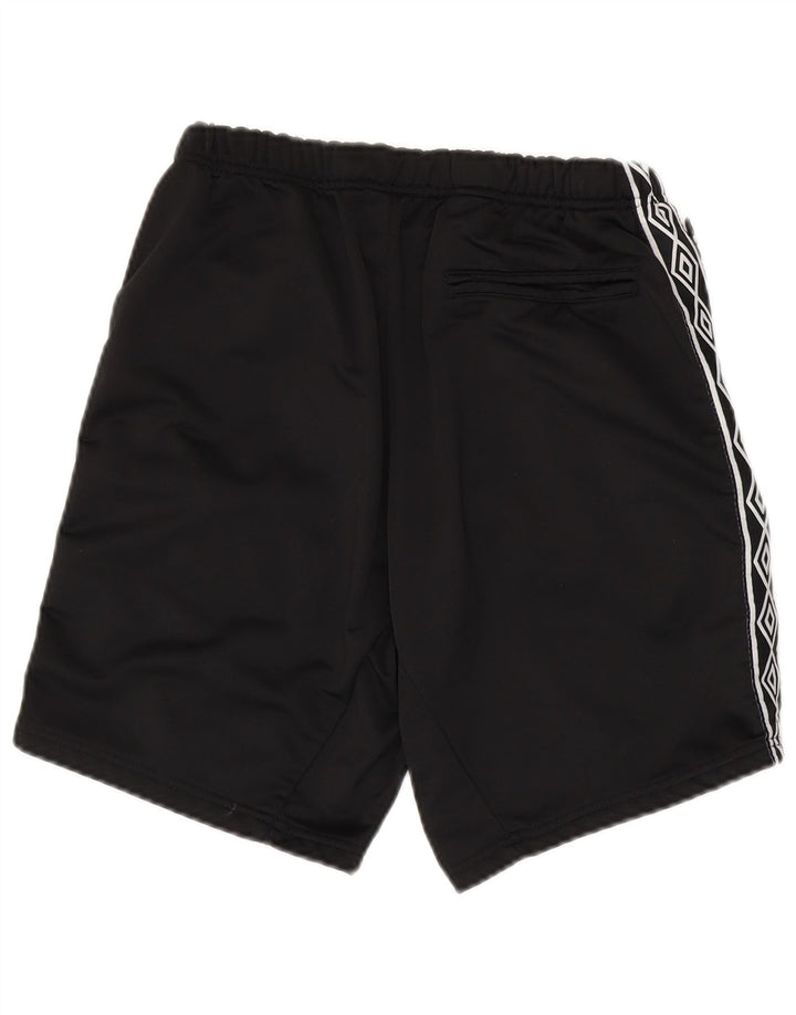 Umbro Mens Graphic Sport Shorts Large  Black Polyester