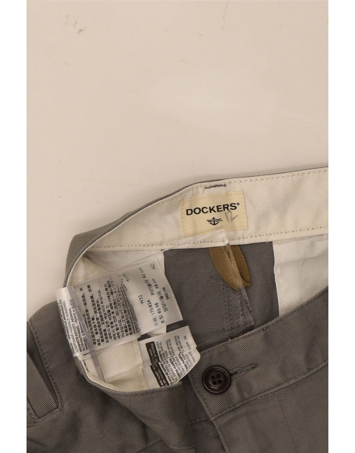 DOCKERS Mens Chino Shorts W32 Medium Grey Cotton Vintage Dockers and Second-Hand Dockers from Messina Hembry 