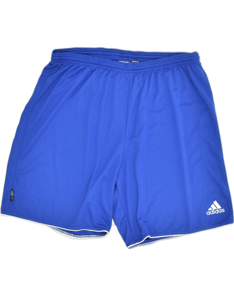 ADIDAS Mens Sport Shorts 2XL Blue Polyester | Vintage Adidas | Thrift | Second-Hand Adidas | Used Clothing | Messina Hembry 