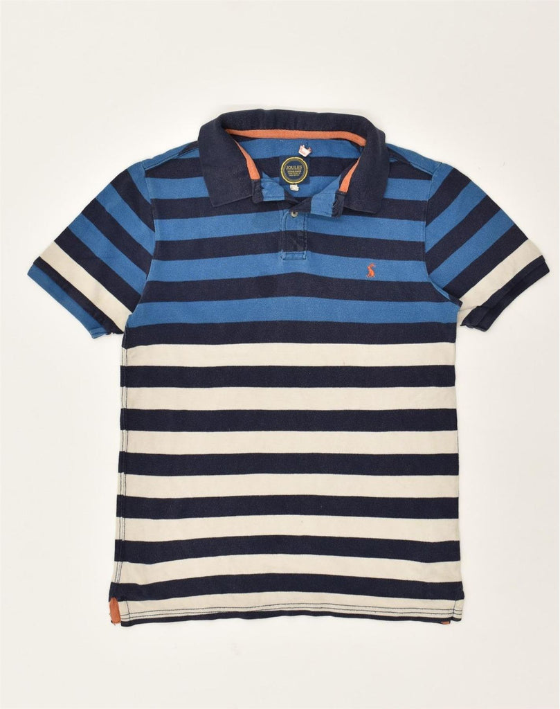 JOULES Mens Polo Shirt Small Navy Blue Striped Cotton | Vintage Joules | Thrift | Second-Hand Joules | Used Clothing | Messina Hembry 