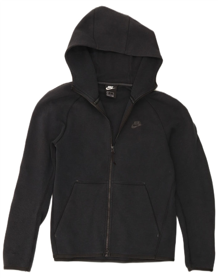 Nike Mens Zip Hoodie Sweater Small Black Cotton
