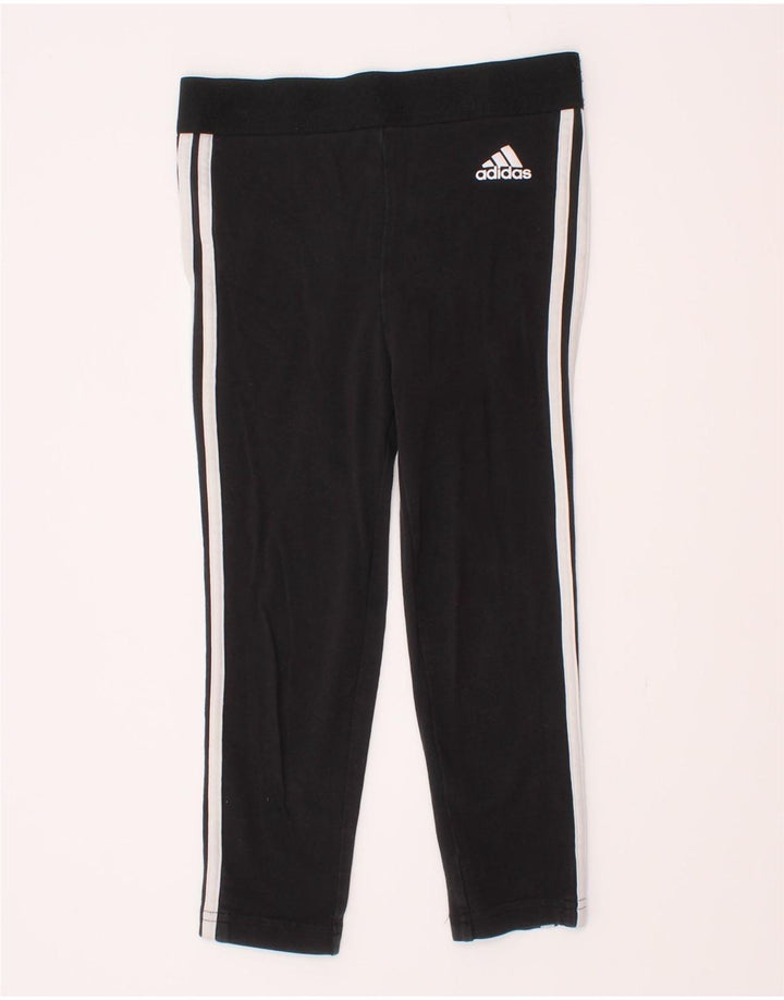 Adidas Girls Leggings 3-4 Years  Black Cotton