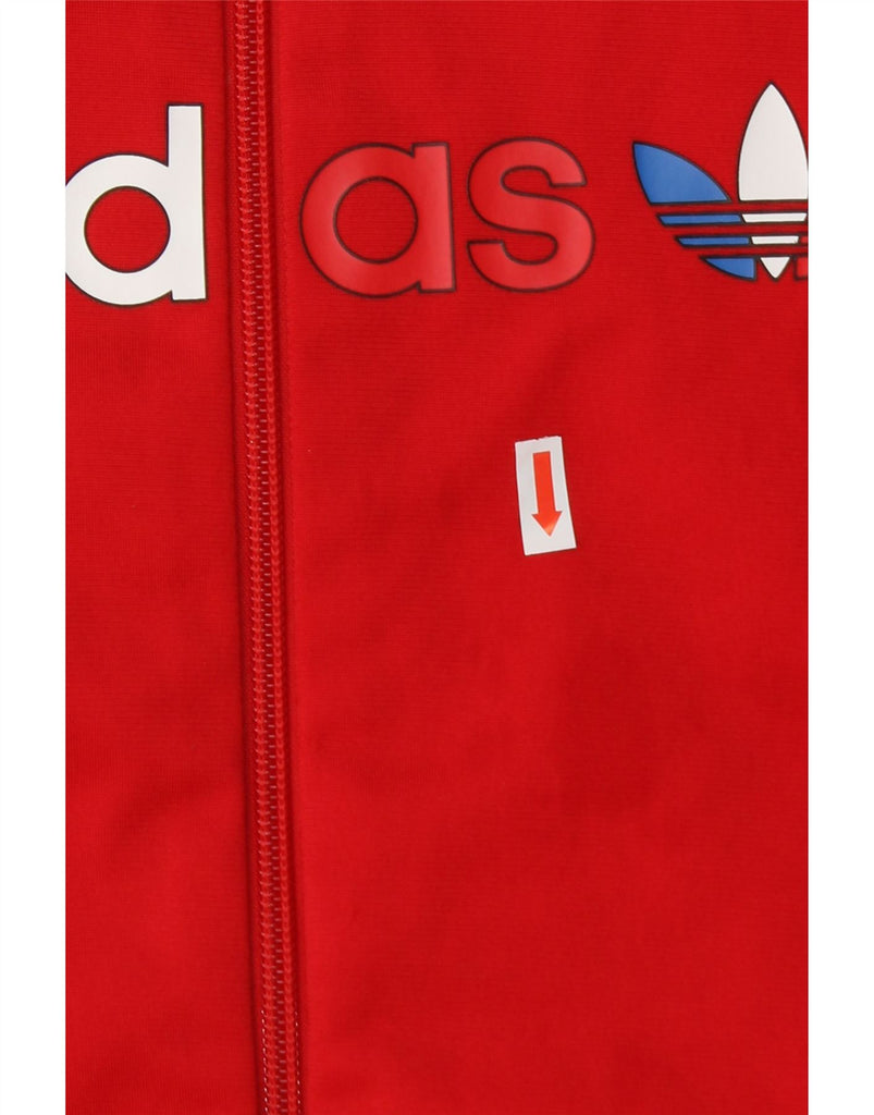 ADIDAS Girls Prime Blue Graphic Tracksuit Top Jacket 11-12 Years Red Vintage Adidas and Second-Hand Adidas from Messina Hembry 