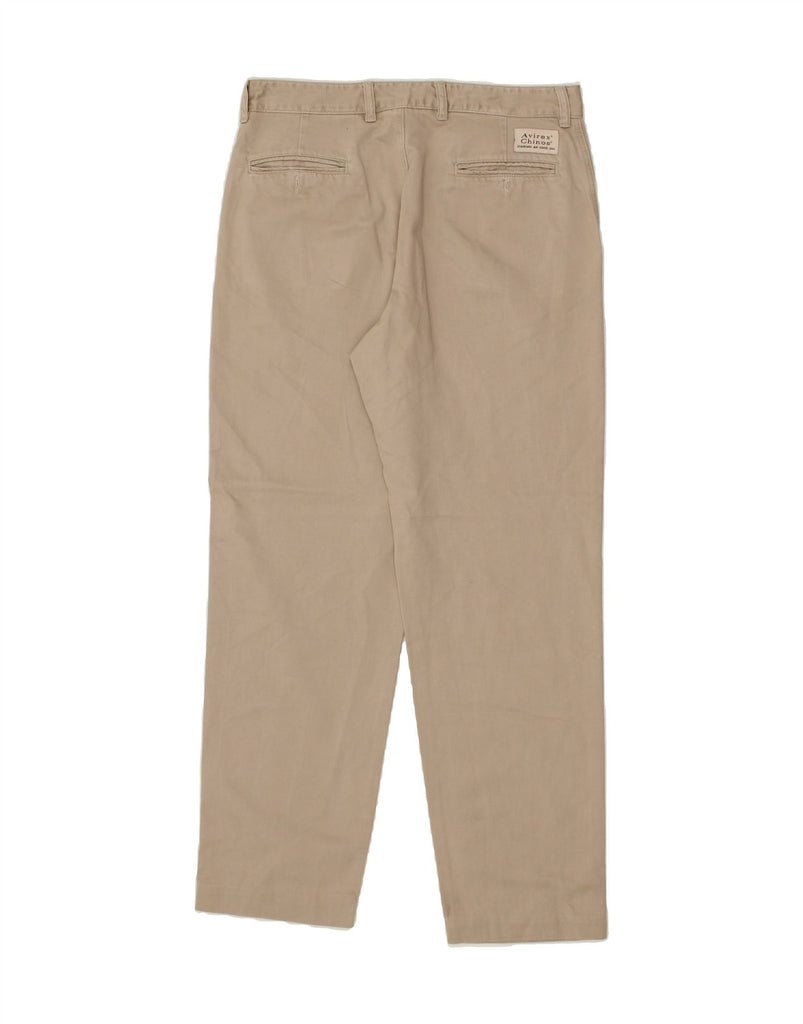 AVIREX Mens Straight Chino Trousers W33 L33 Beige Cotton Vintage Avirex and Second-Hand Avirex from Messina Hembry 