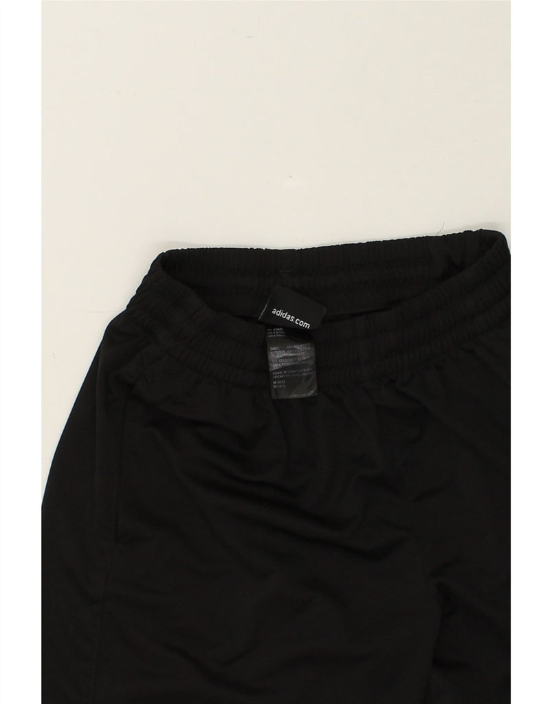 ADIDAS Boys Graphic Sport Shorts 10-11 Years Medium Black Polyester | Vintage Adidas | Thrift | Second-Hand Adidas | Used Clothing | Messina Hembry 