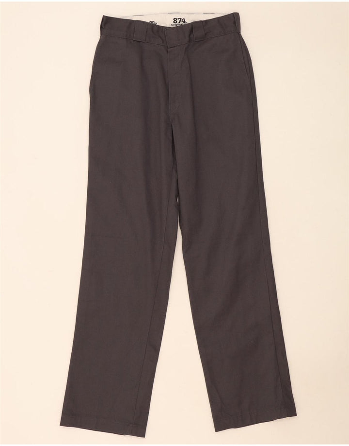 Dickies Mens Straight Original Fit Chino Trousers W30 L32 Grey Polyester