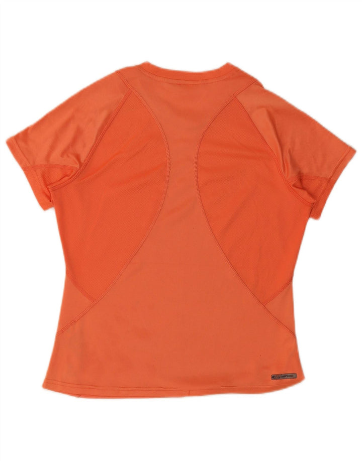 Puma Womens T-Shirt Top UK 12 Medium Orange Polyester