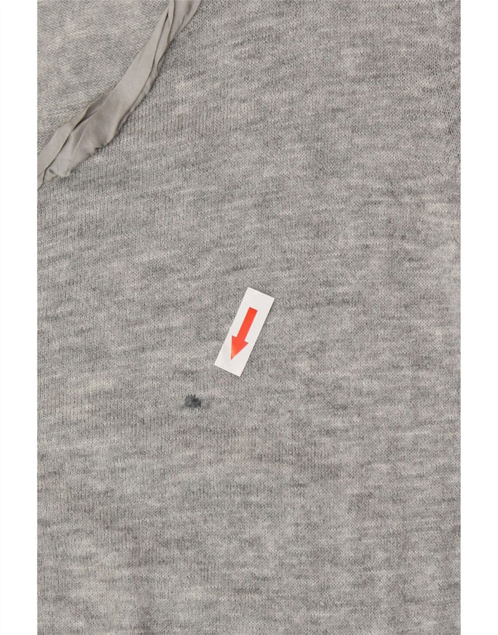 Fat Face Womens Cardigan Sweater UK 12 Medium Grey Wool