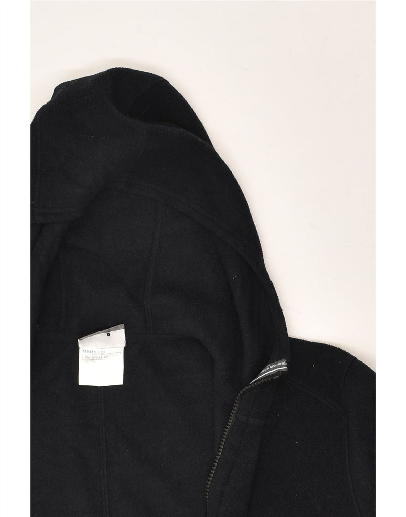JACK WOLFSKIN Womens Outdoor Hooded Fleece Jacket UK 14 Large Black | Vintage Jack Wolfskin | Thrift | Second-Hand Jack Wolfskin | Used Clothing | Messina Hembry 