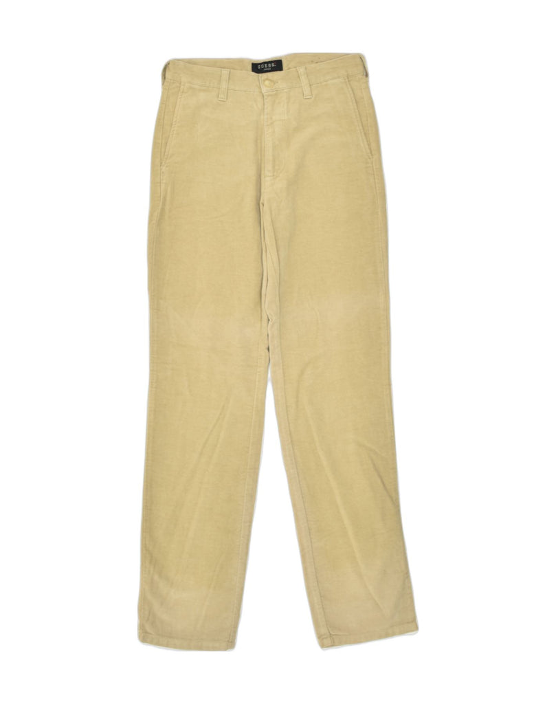 GUESS Womens Straight Chino Trousers W28 L34 Beige Cotton | Vintage | Thrift | Second-Hand | Used Clothing | Messina Hembry 