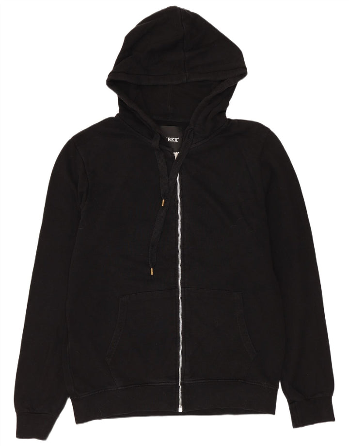 Pyrex Mens Graphic Zip Hoodie Sweater XL Black Cotton