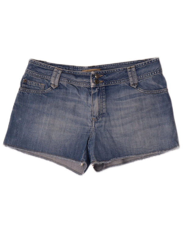 Massimo Dutti Womens Denim Shorts W30 Medium Blue Cotton